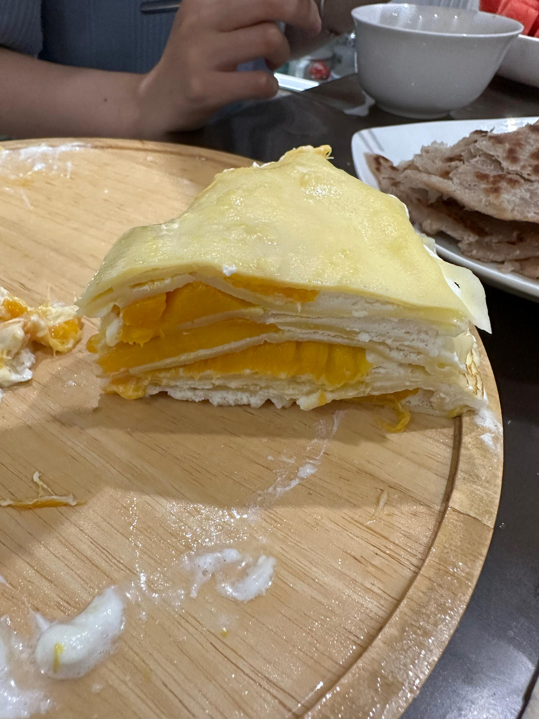 芒果千层蛋糕，100%成功告别煎皮无能