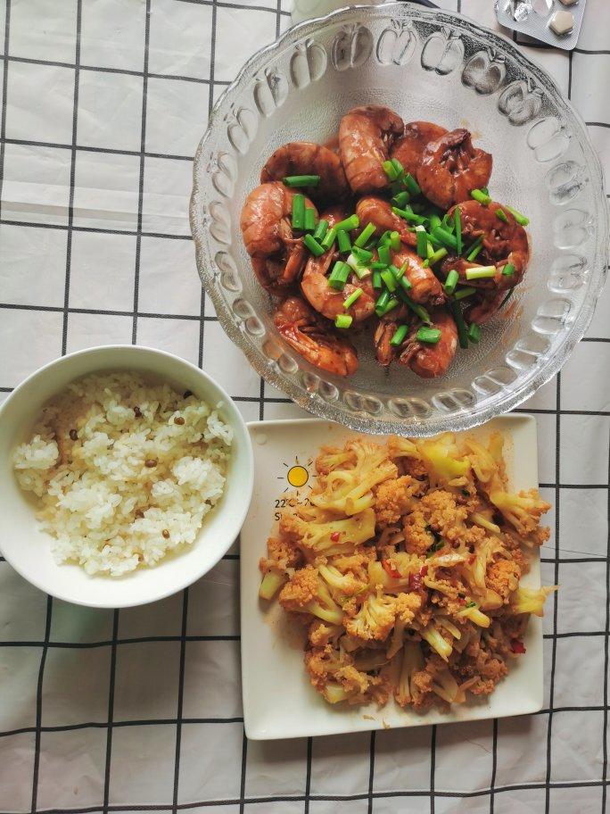 茄汁红酒烩阿根廷红虾