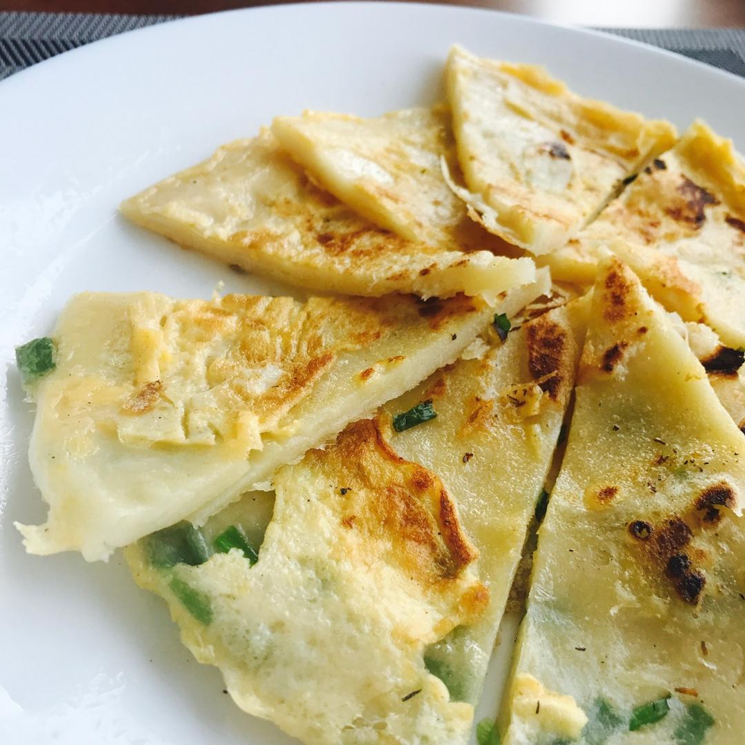 鸡蛋葱油饼                  （更新饼坯保存方法）