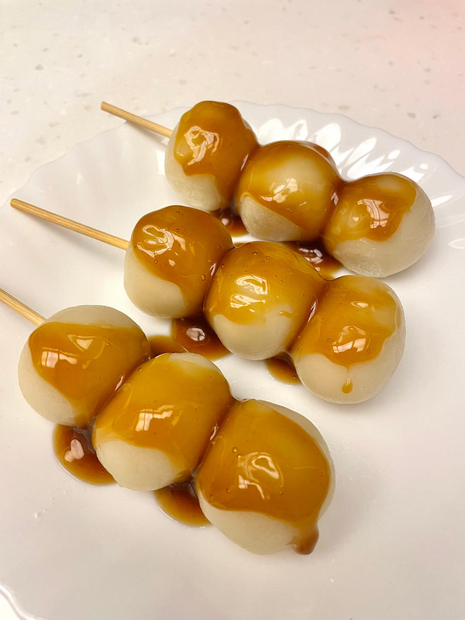 甜食爱好者debby做的酱油团子御手洗団子