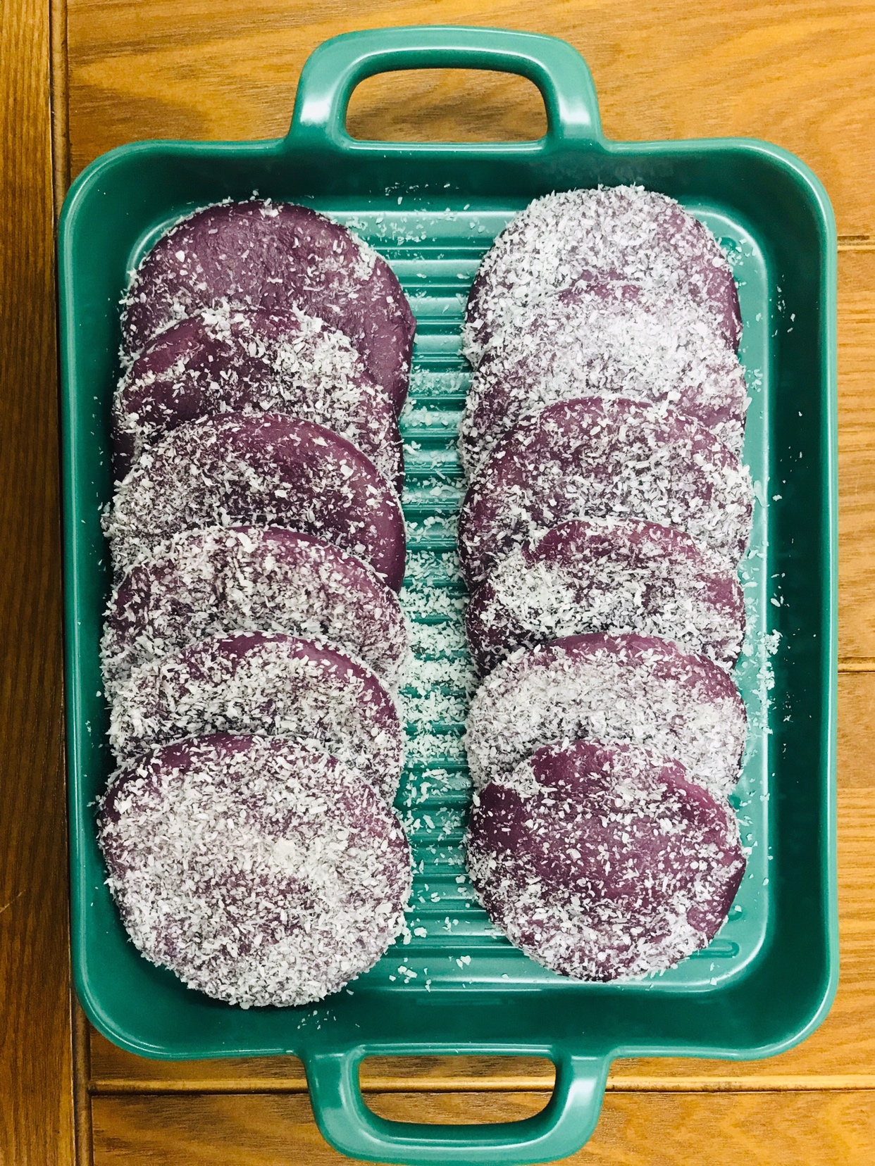 紫薯糯米饼的做法 步骤7