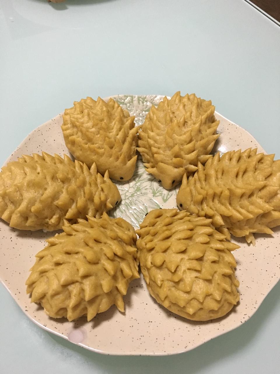 南瓜刺猬馒头