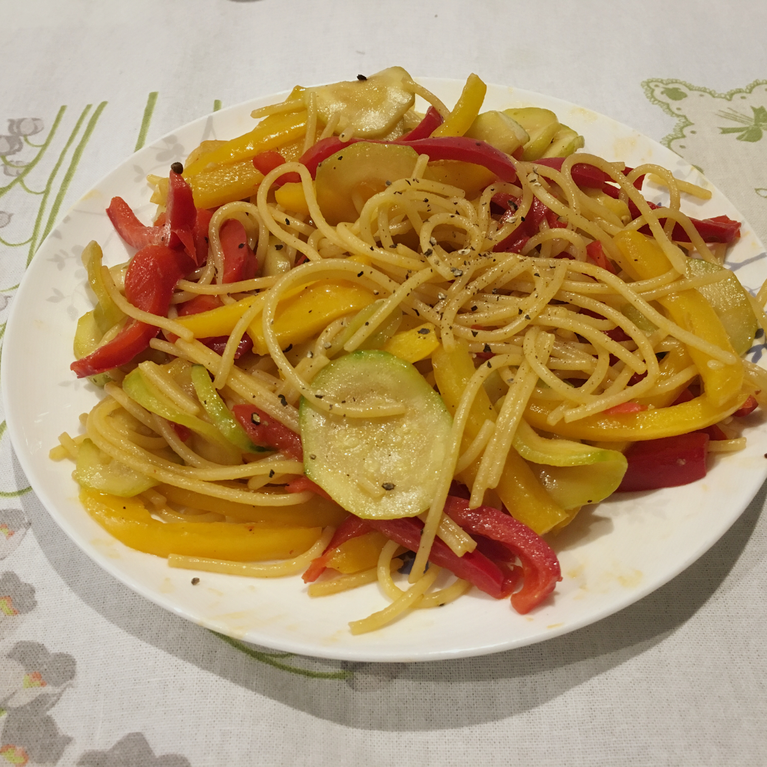 秋日杂蔬意面