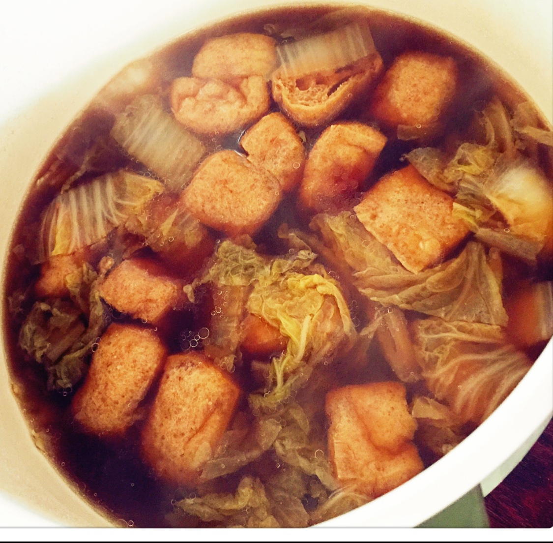白菜焖豆泡