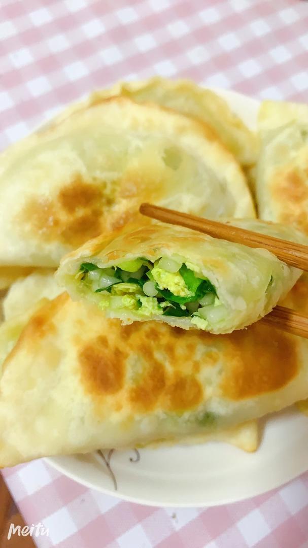 清风明月866做的鲜香韭菜盒子