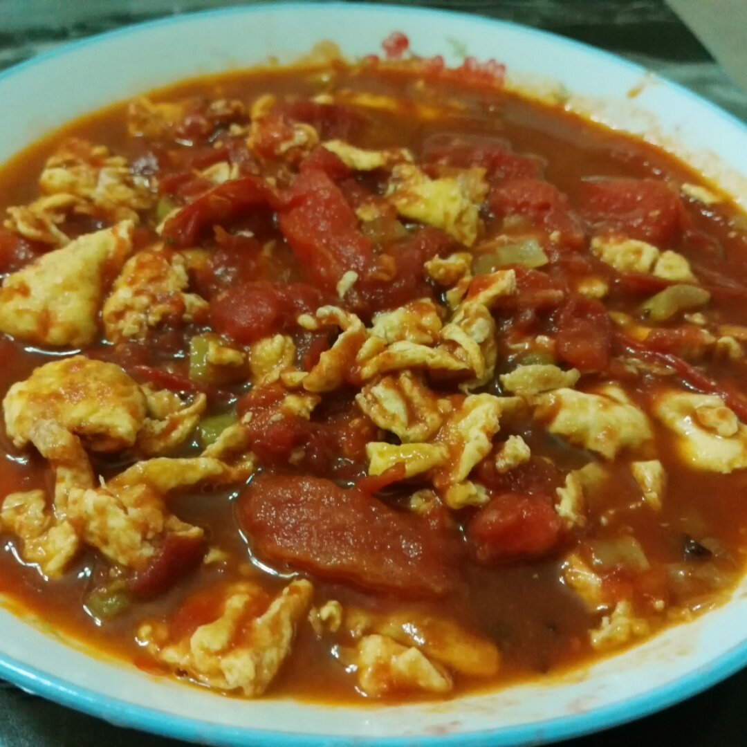 鸡蛋炒西红柿i