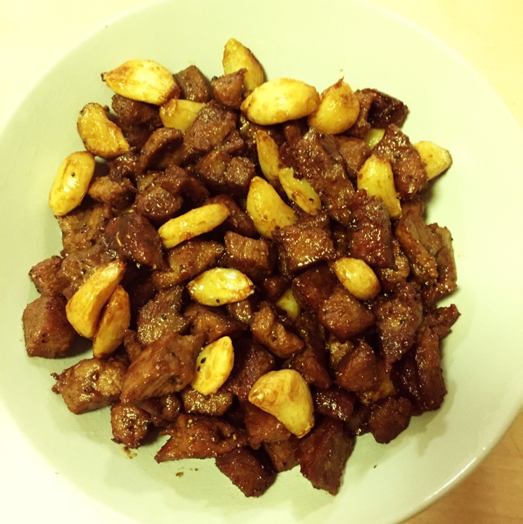 黑蒜子牛肉粒