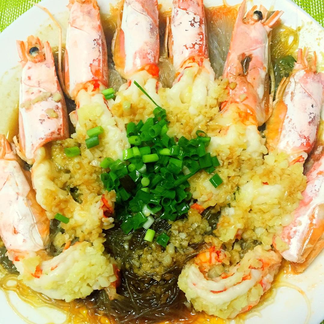蒜蓉蒸阿根廷红虾