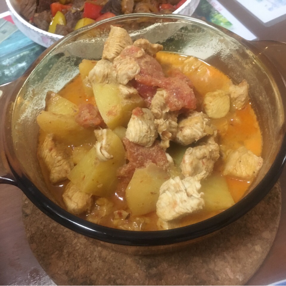 泰式红咖喱鸡肉
