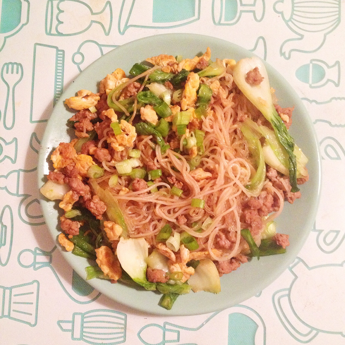 肉末（肉丝）炒粉丝