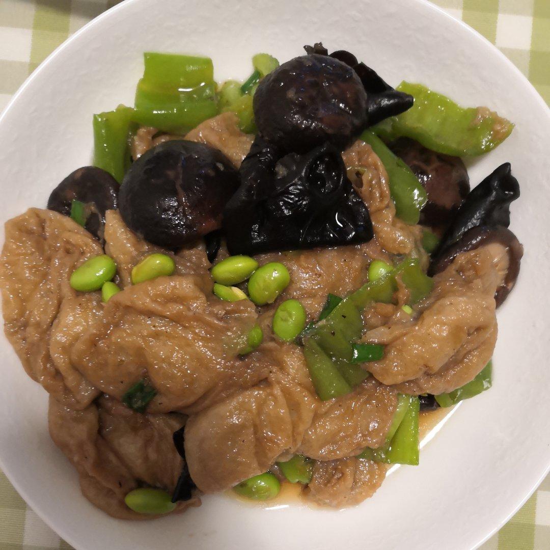 蚝油双菇油面筋