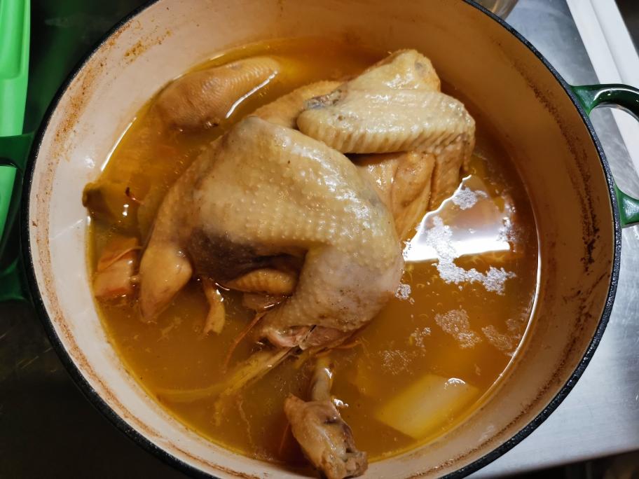 南瓜炖鸡汤