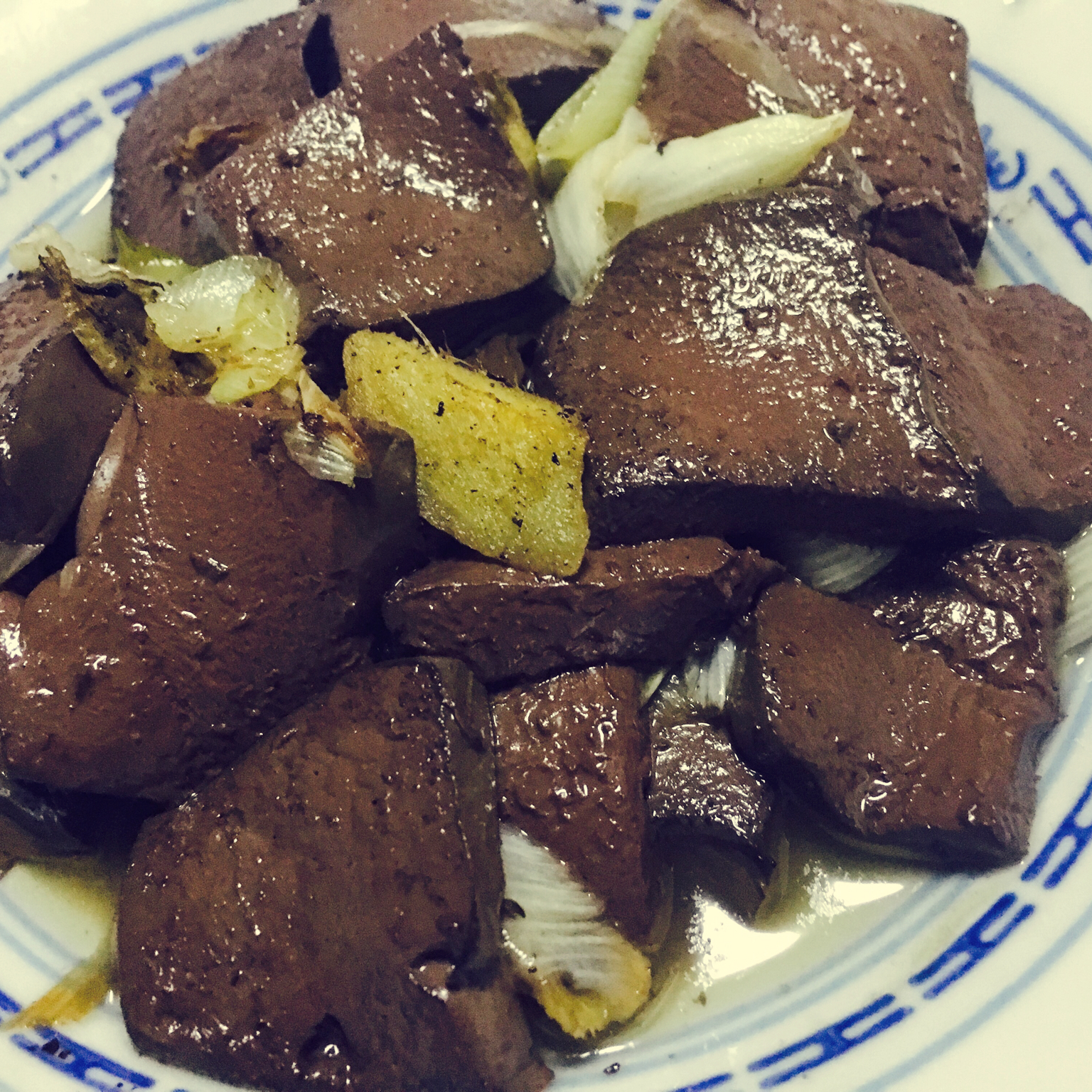 清炒鸭血