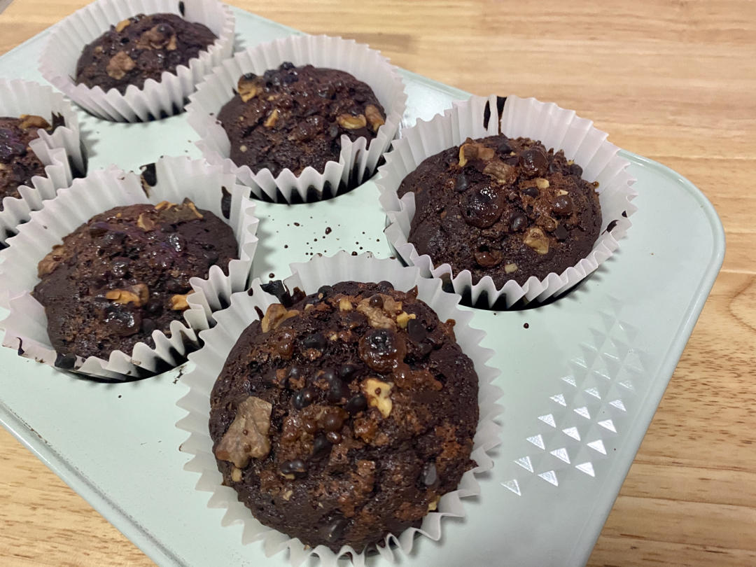 浓情巧克力摩卡马芬<Chocolate Espresso Muffins>
