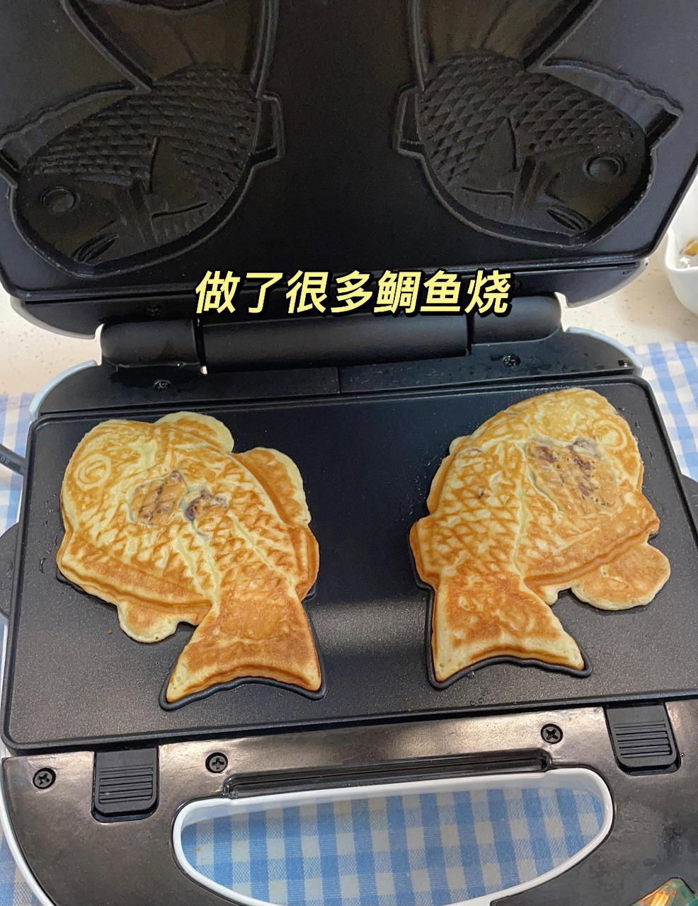 蜂蜜红豆麻薯鲷鱼烧—Kenwood松饼机