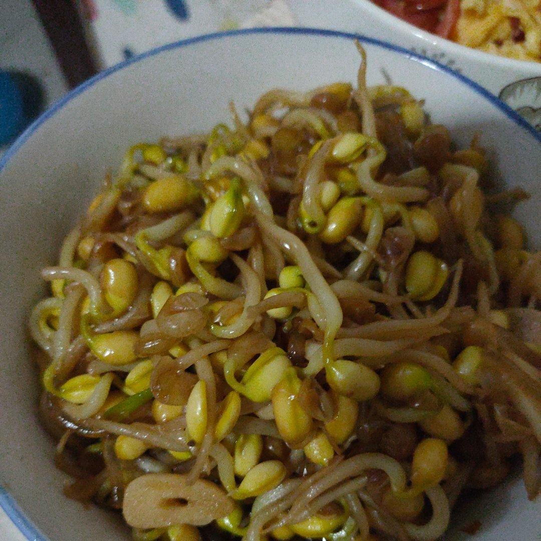 黄豆芽炒粉条