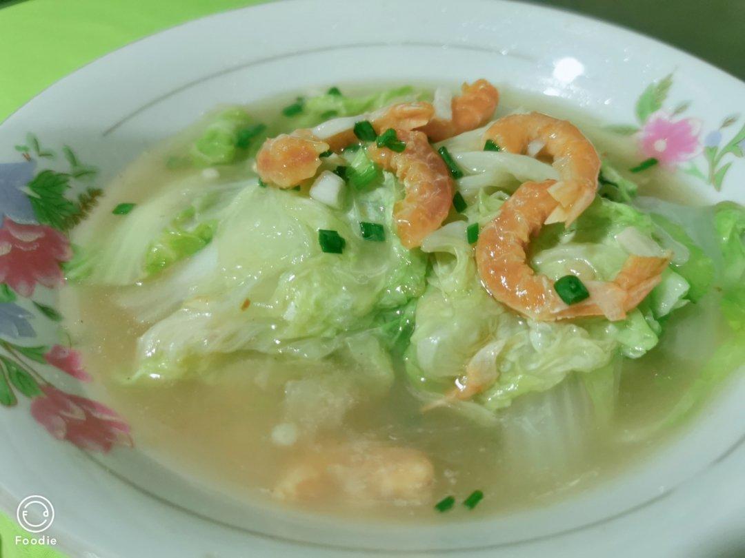 虾米滚大白菜汤