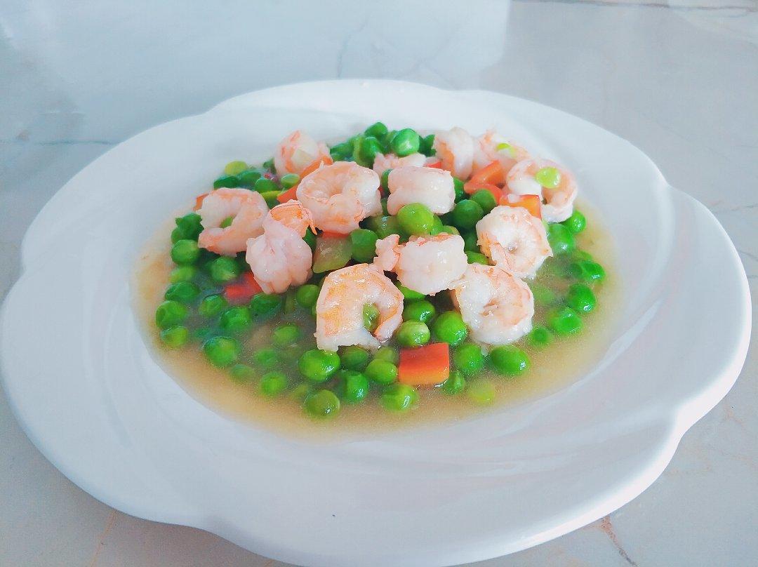 豌豆炒虾仁