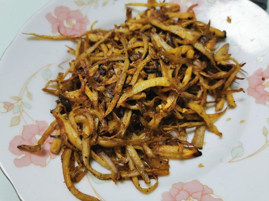 干煸麻辣杏鲍菇丝