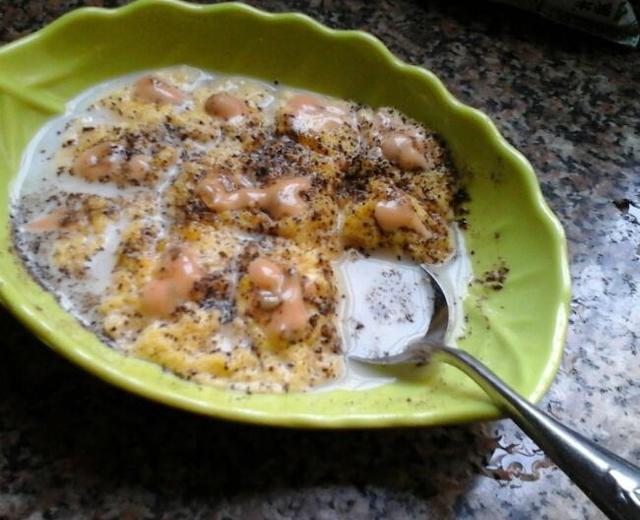 黑椒千岛酱牛奶炖蛋的做法