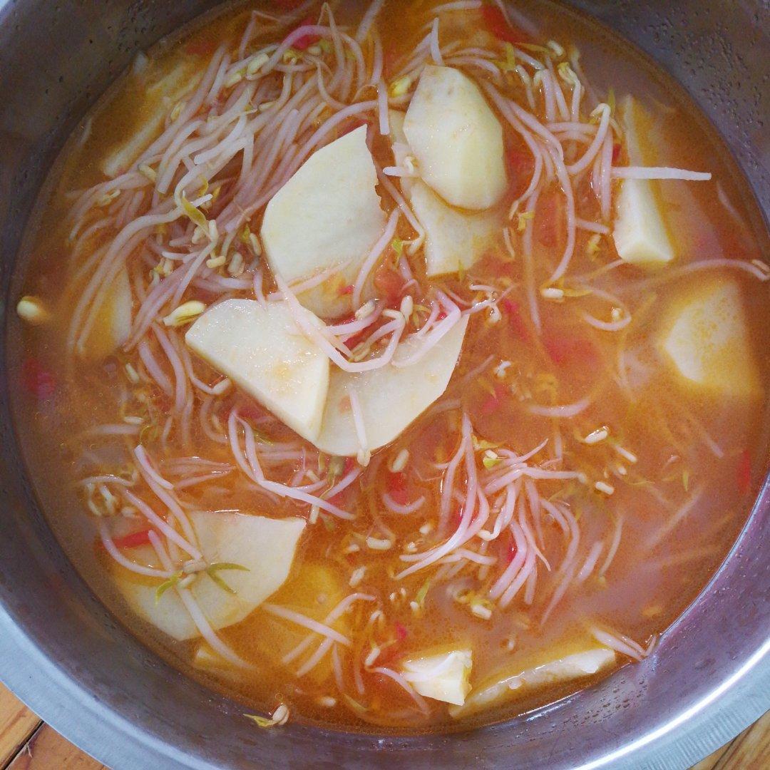 豆芽西红柿汤