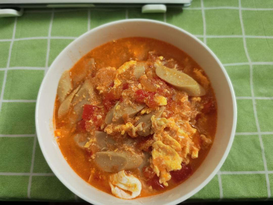 不炒蛋的西红柿鸡蛋面