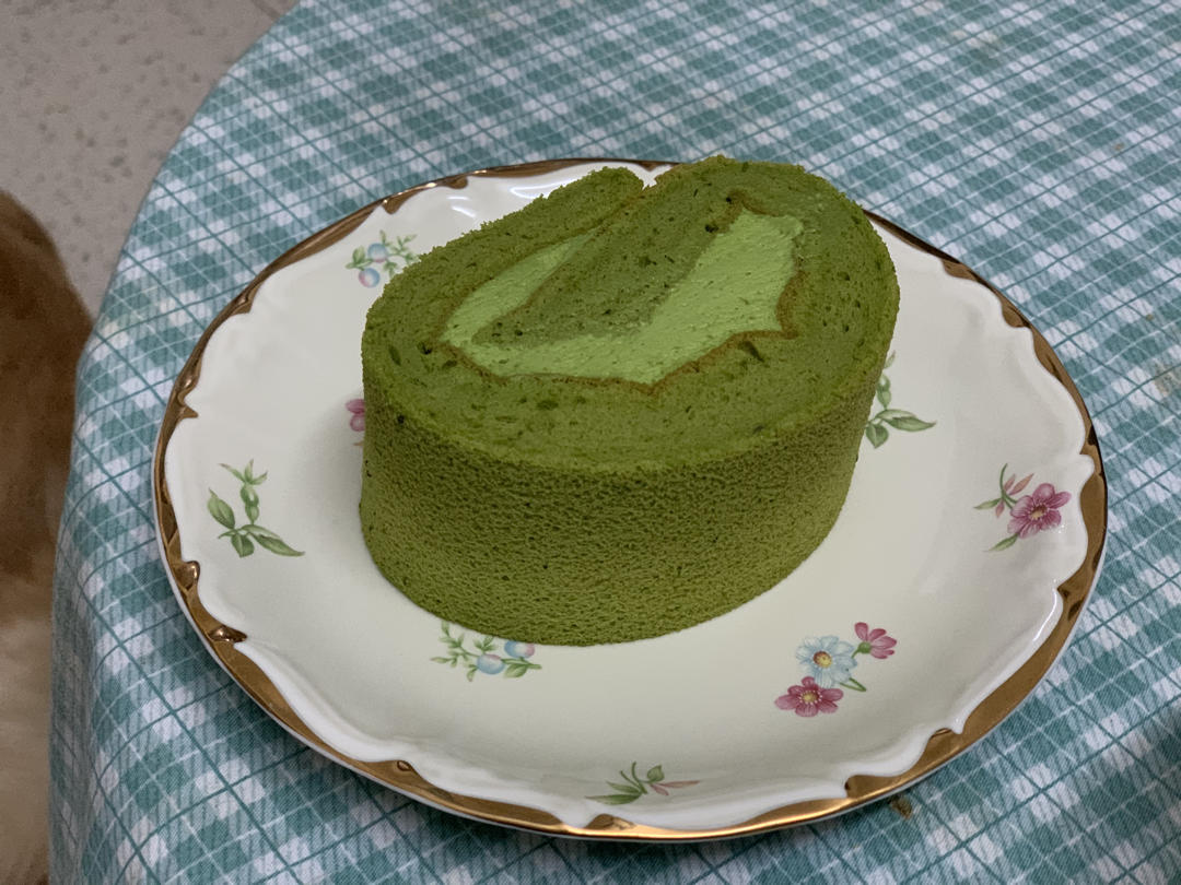 完美抹茶蜜豆蛋糕卷