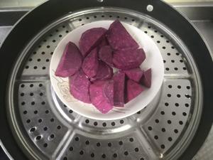 💯好吃的紫薯坚果馒头的做法 步骤2