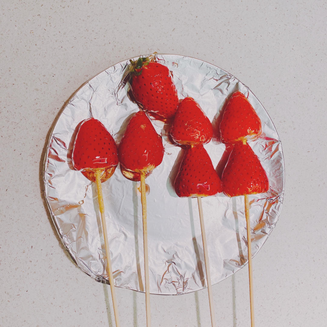 孩子们最爱的超可爱草莓🍓冰糖葫芦