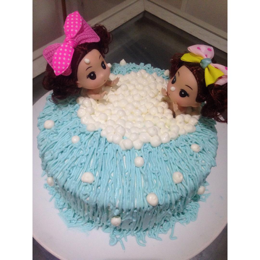 迷糊娃娃泡泡浴蛋糕