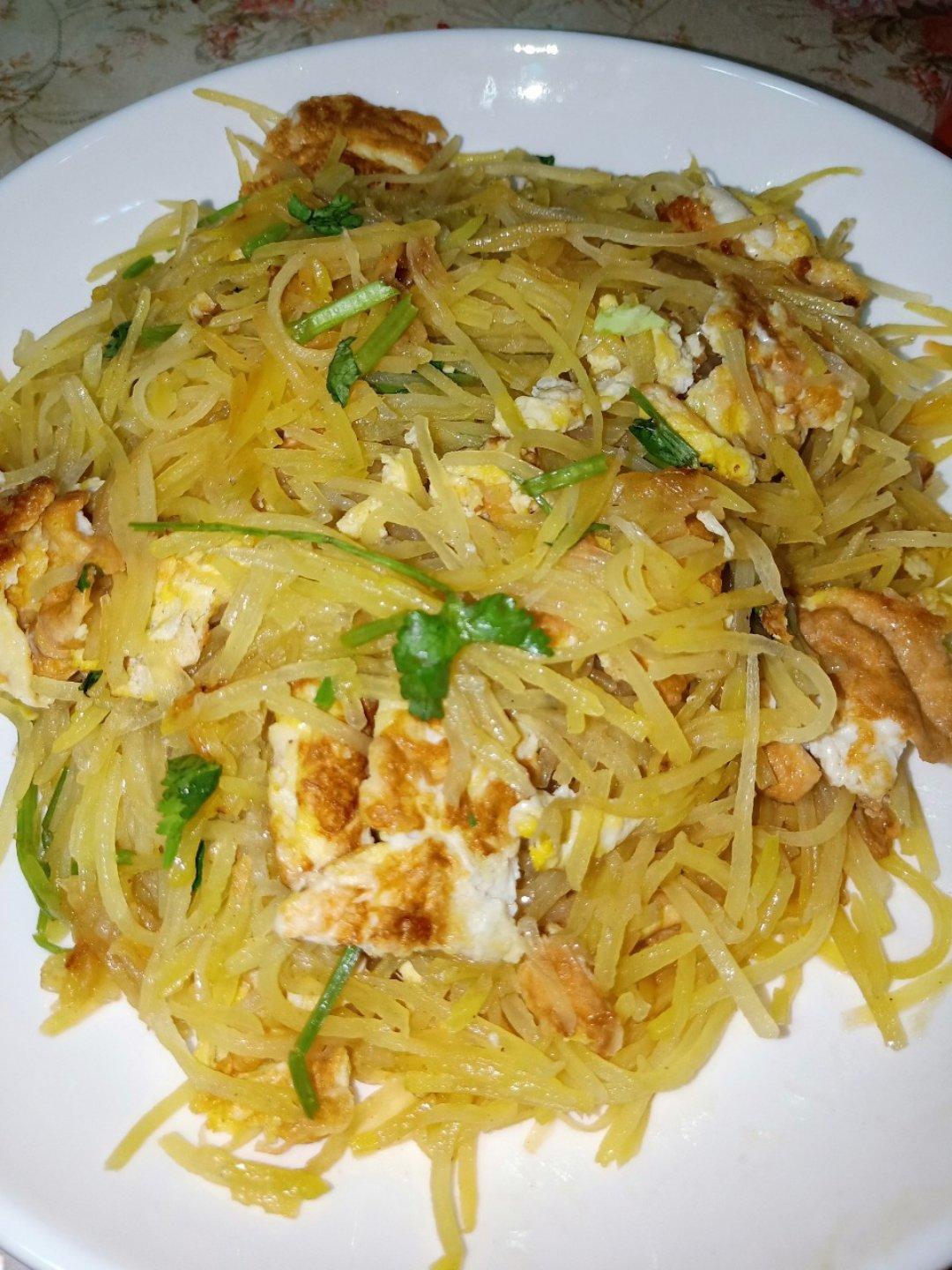 巨香的土豆丝炒鸡蛋