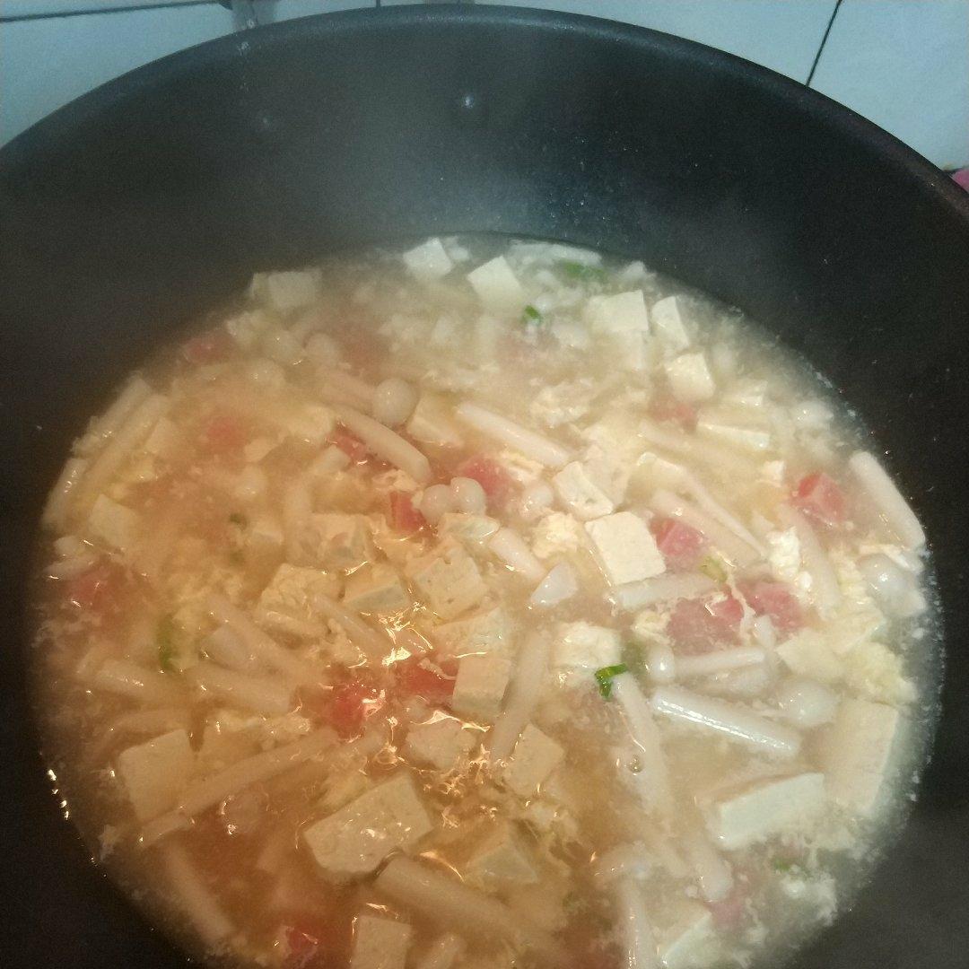 豆腐菌菇汤
