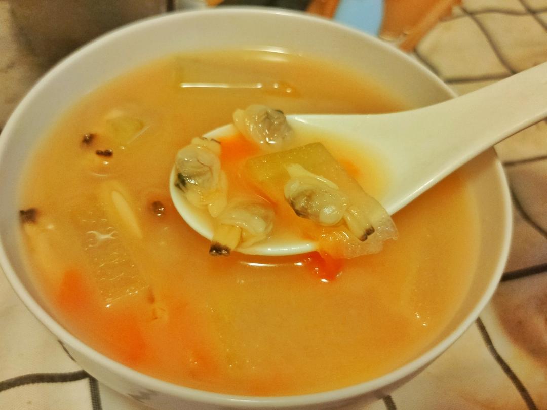 蚬子冬瓜汤～鲜！贼鲜！的做法