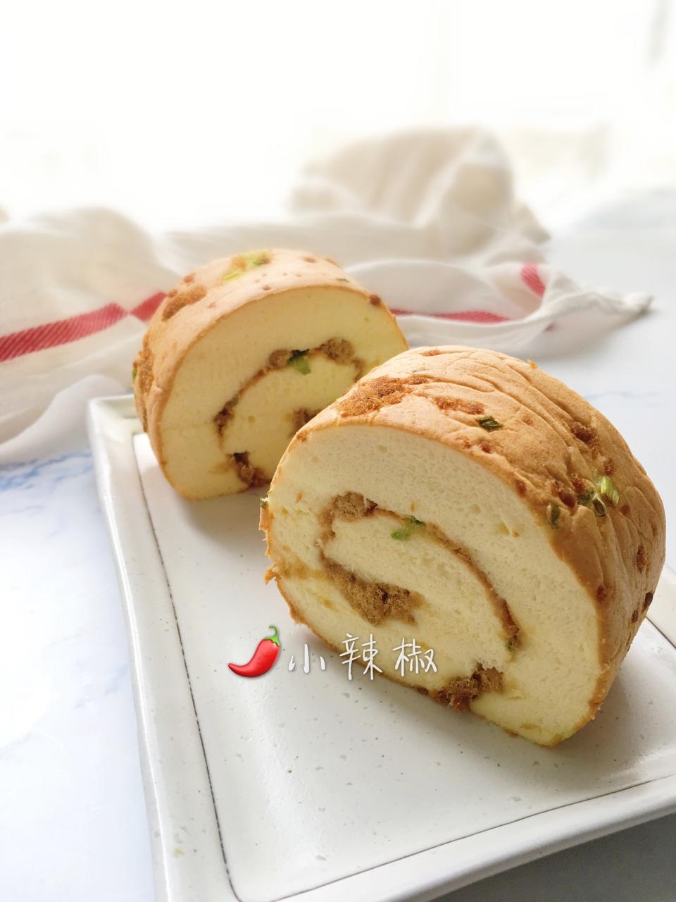 超级软嫩香葱肉松卷