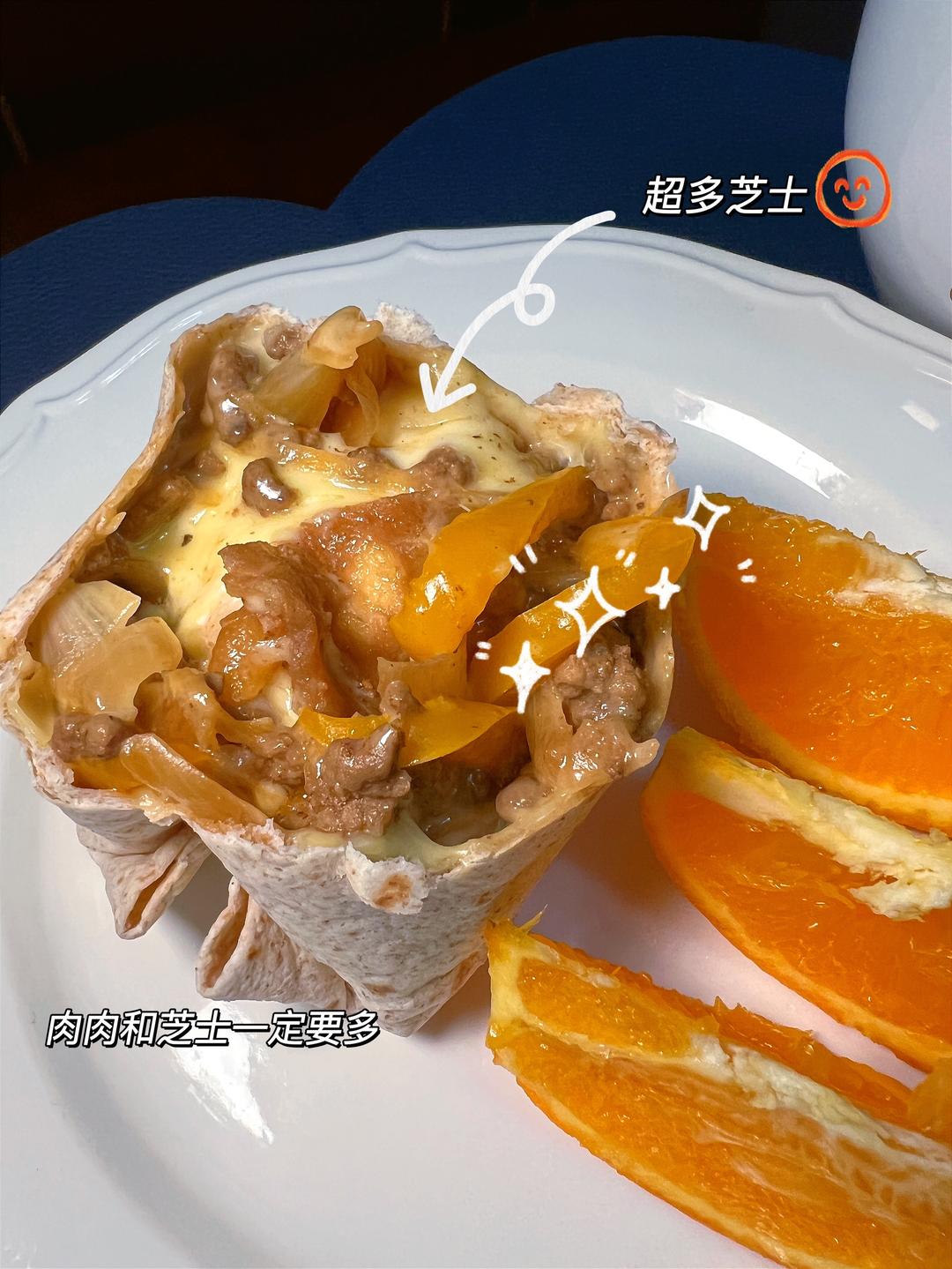 爆浆牛肉卷饼（山姆简易版？）的做法