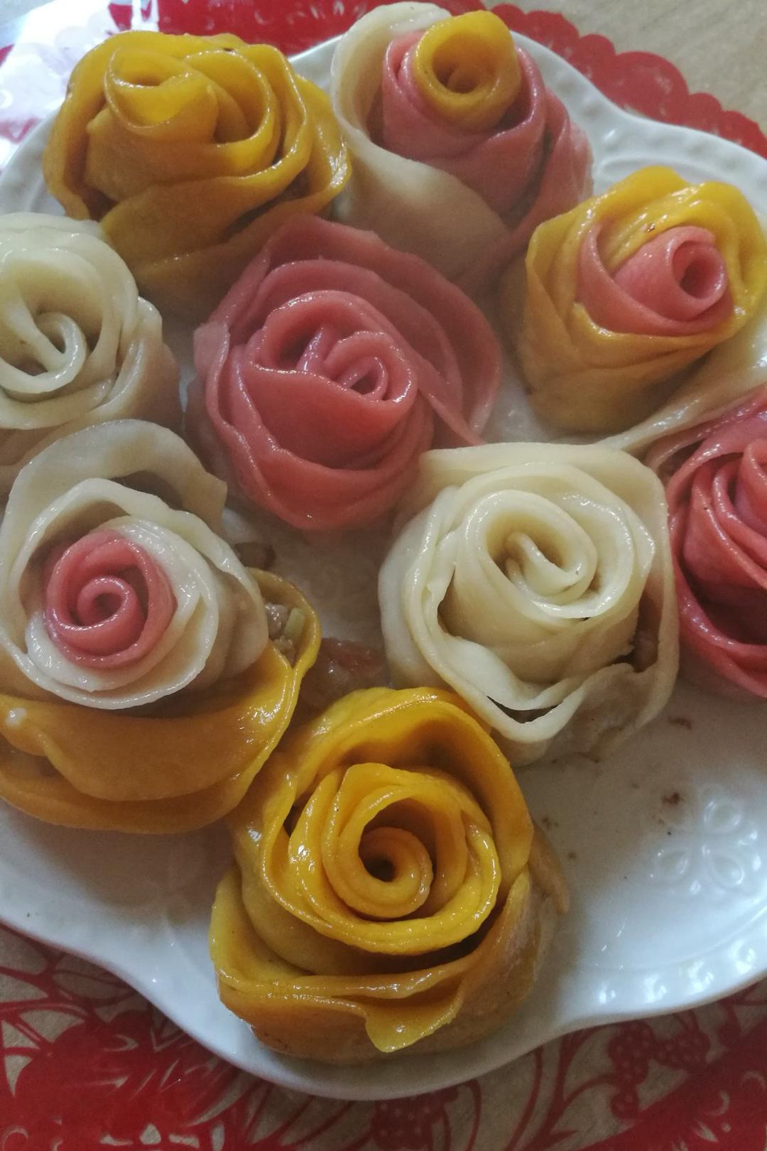 玫瑰花饺子