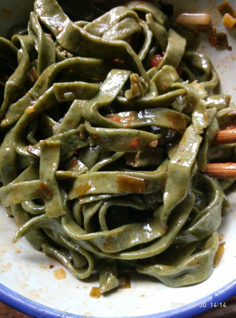 秋天的凤做的米蒿绿面