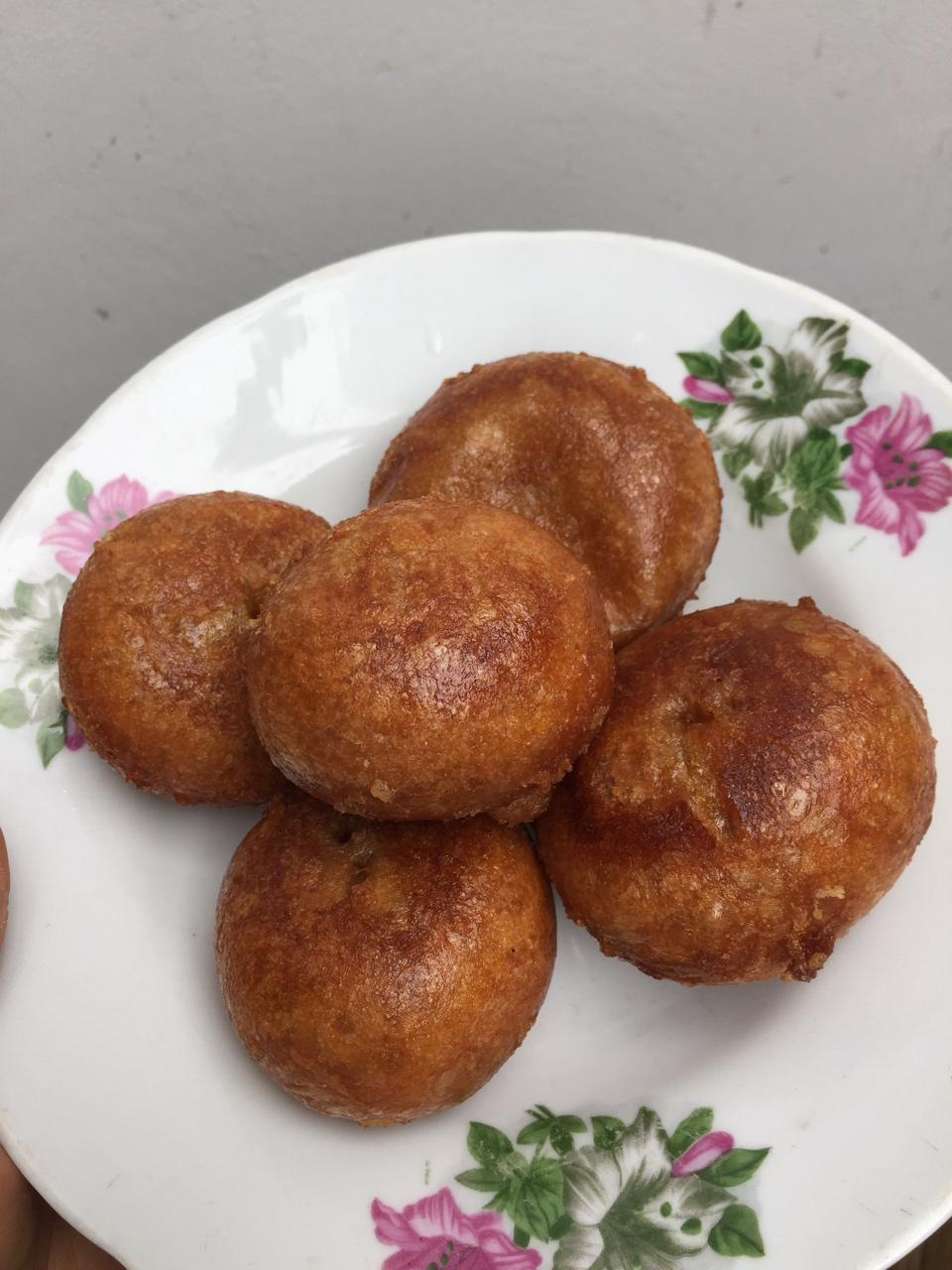 妈妈教炸的红薯丸子