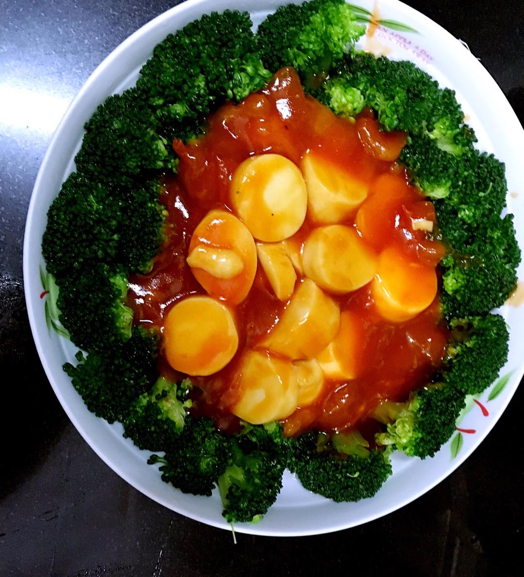 西兰花日本豆腐