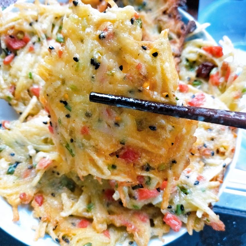 新学的土豆饼,你也可以的做法