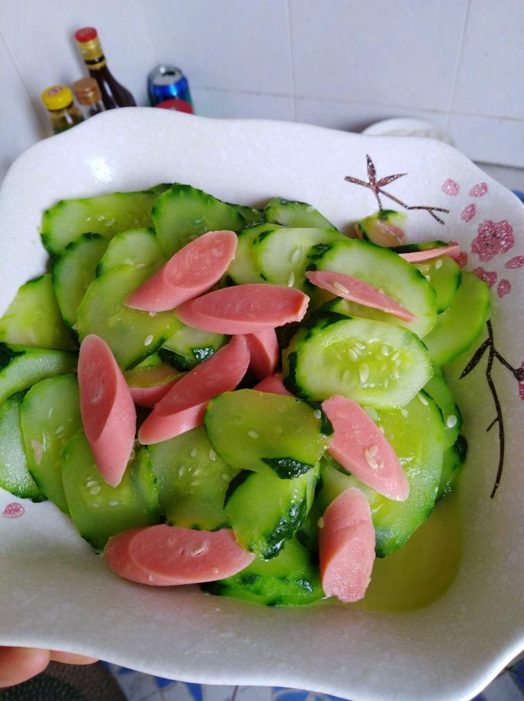 青瓜炒火腿