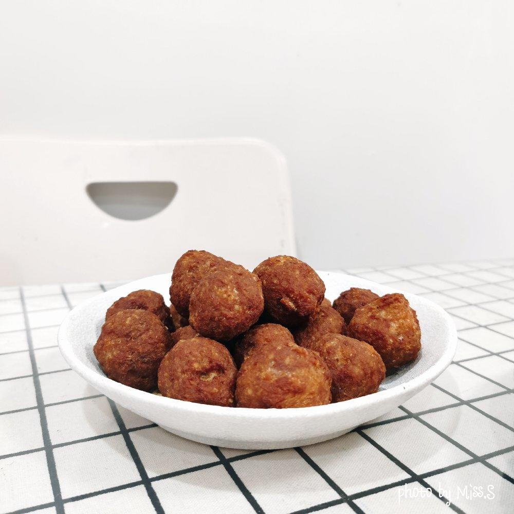 在家也能做大菜之3~“干炸丸子”