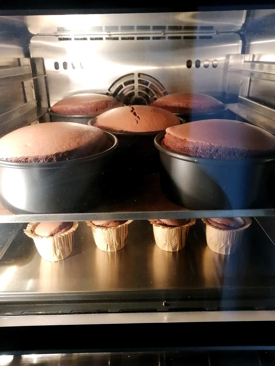 巧克力戚风蛋糕胚（圆模）