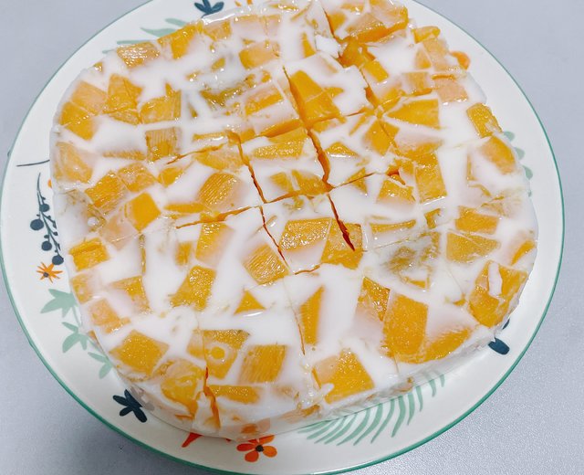 芒果椰汁冻糕