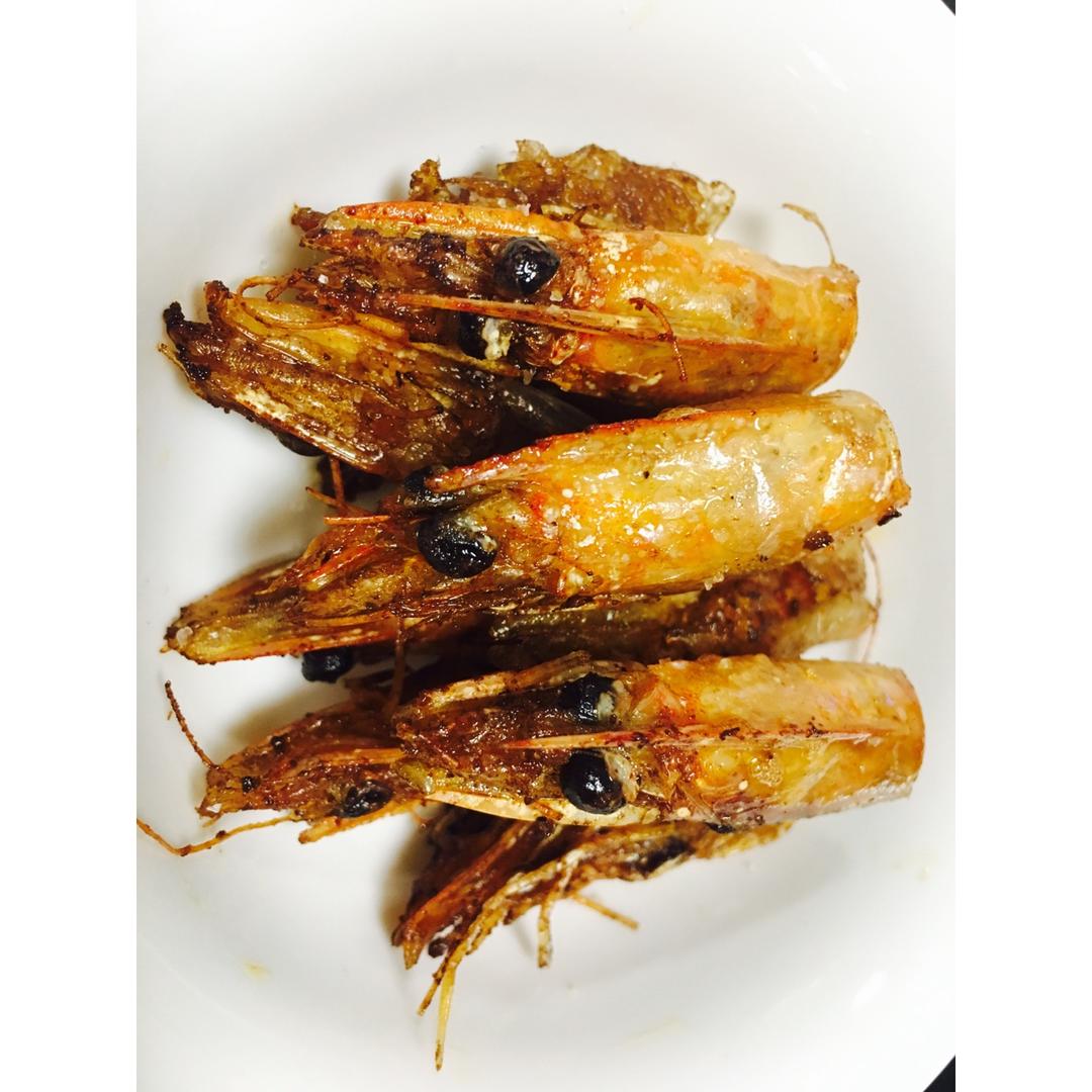 小谁家小谁做的熬虾油炸虾头