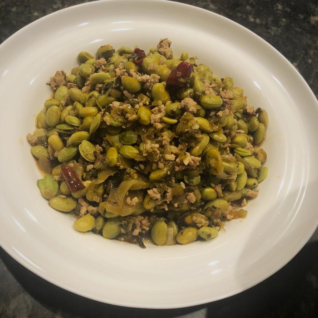 雪菜毛豆