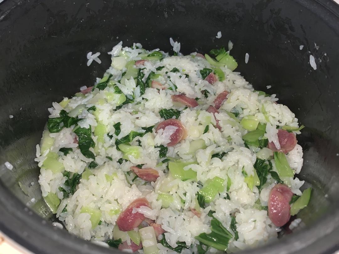香肠青菜饭