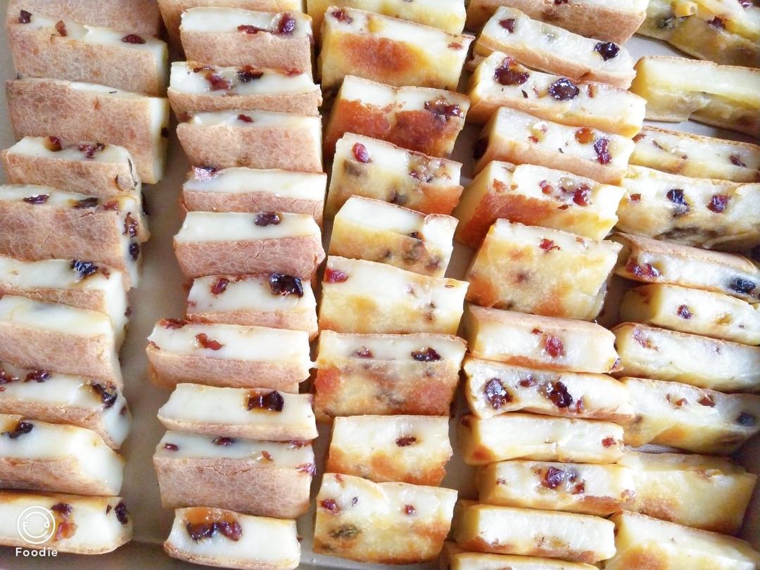 🔥无需揉面！酥到掉渣的蔓越莓烤年糕！