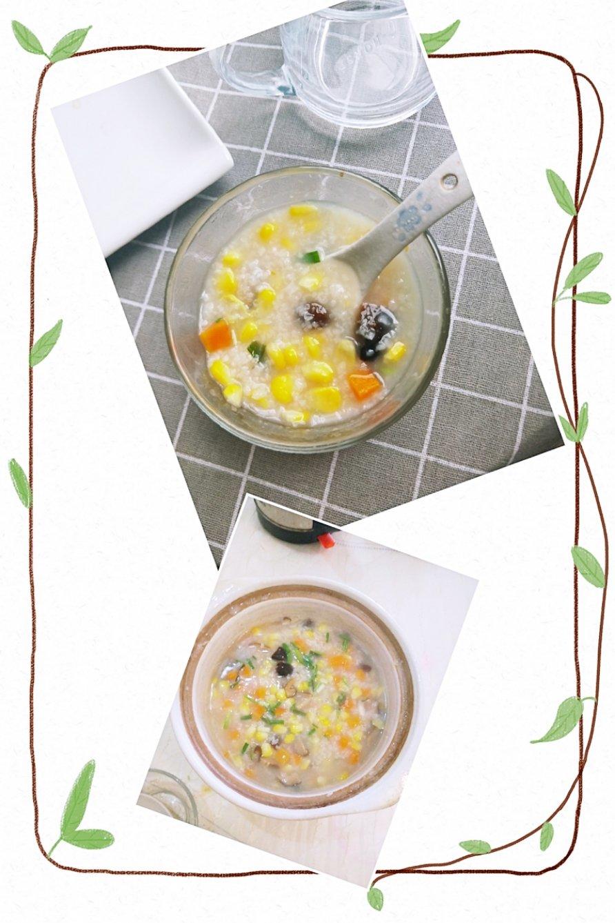 玉米胡萝卜香菇粥