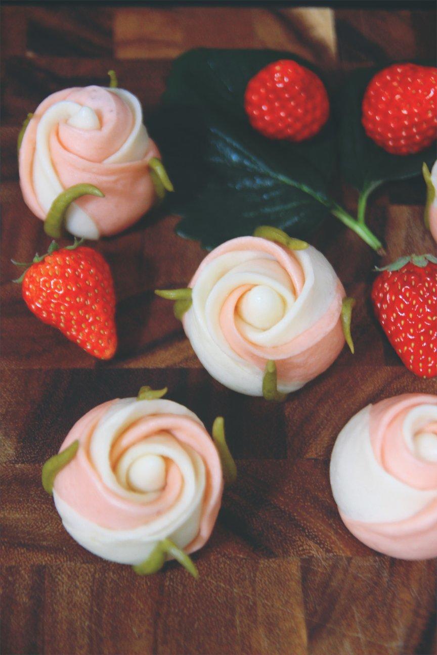 不会凋谢的玫瑰花馒头